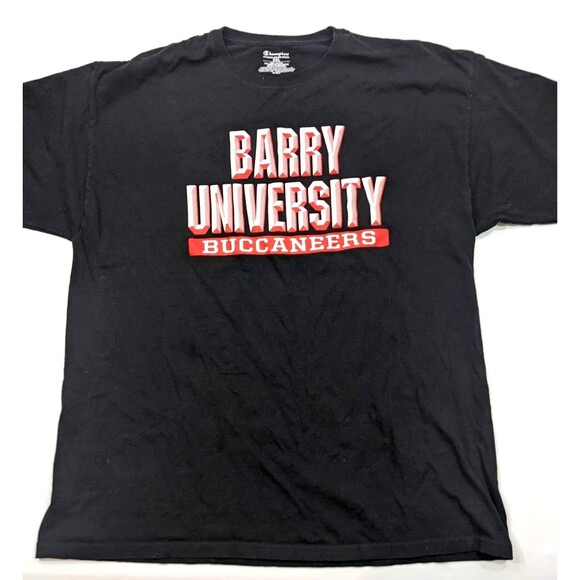 Champion Barry University Buccaneers Tee T-shirt Black‎ Size XXL Mens - Picture 1 of 3